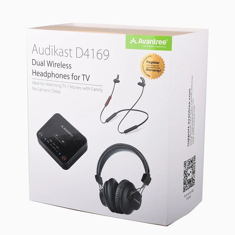 D4169 | Dual Wireless Headphones for TV