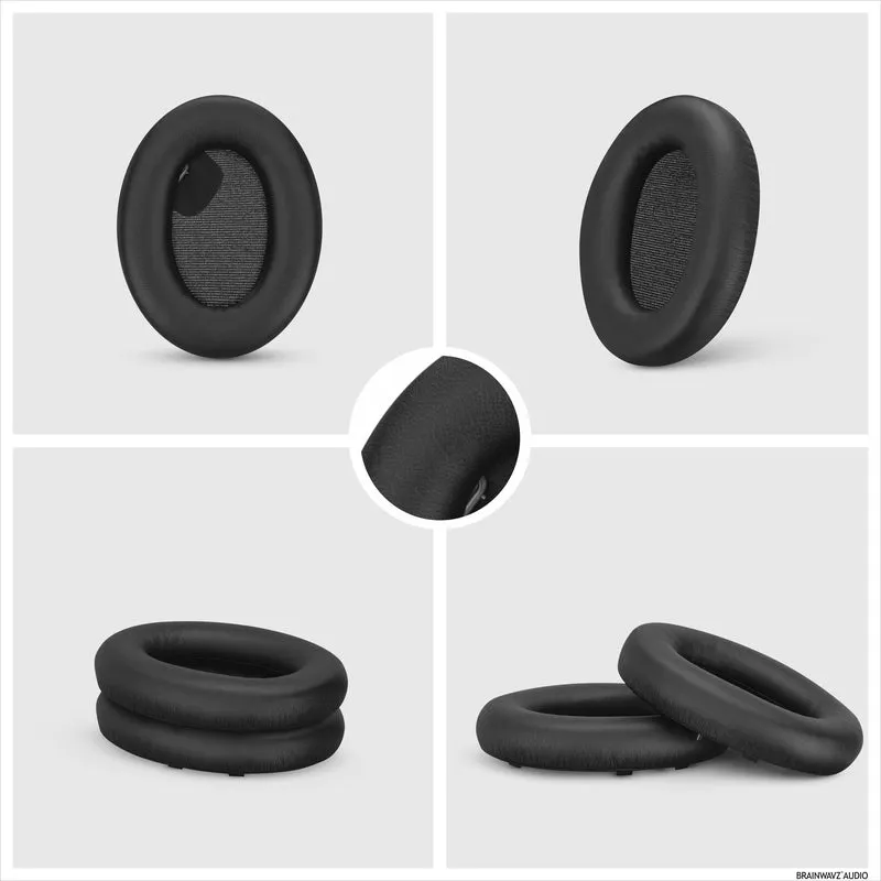 Pad Telinga Gantian Sony WH-1000XM4 - Kusyen Pad Telinga Kulit PU Lembut & Busa Memori Untuk Keselesaan Tambahan, Pemasangan Mudah & Pantas