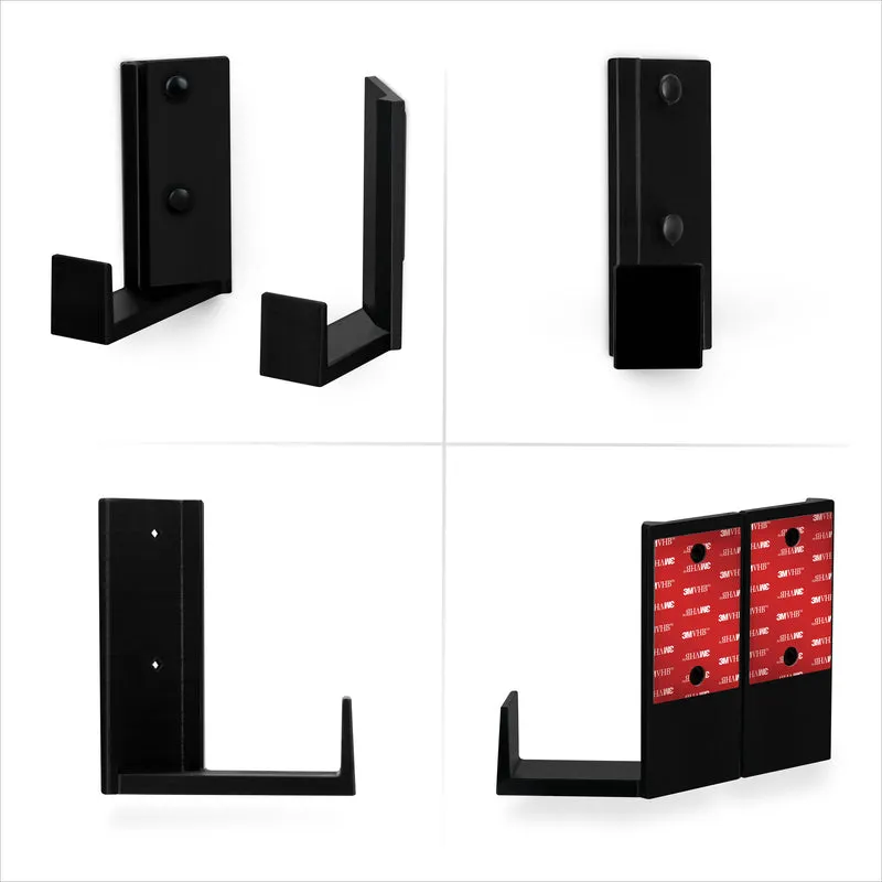 Kotak Kabel Penjuru 2.5" & Pemegang Pelekap Dinding Penghala, Pelekat & Skru Masuk, untuk Suis Rangkaian, Modem, Wifi Jaring, Apple TV, Kamera, Pembesar Suara & Banyak Lagi, Peranti Sehingga 2.5" / 63mm Tebal