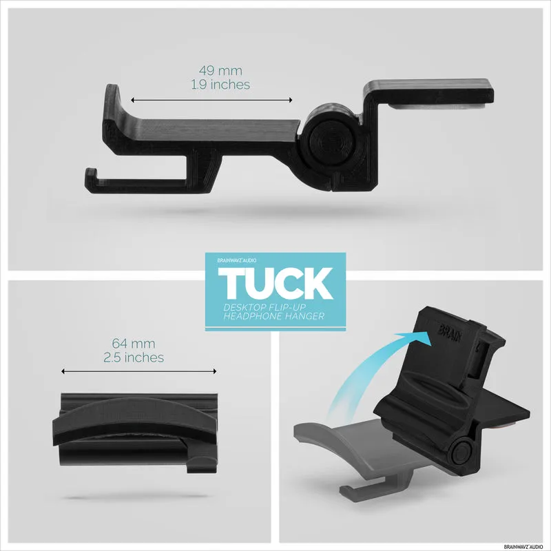 Tuck - Tempat Penyangkut Fon Kepala Desktop Boleh Dilipat