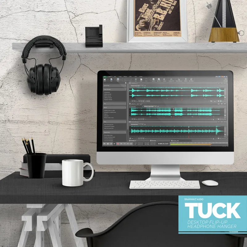 Tuck - Tempat Penyangkut Fon Kepala Desktop Boleh Dilipat