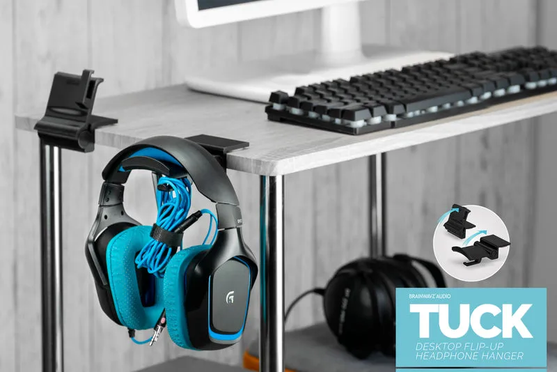 Tuck - Tempat Penyangkut Fon Kepala Desktop Boleh Dilipat