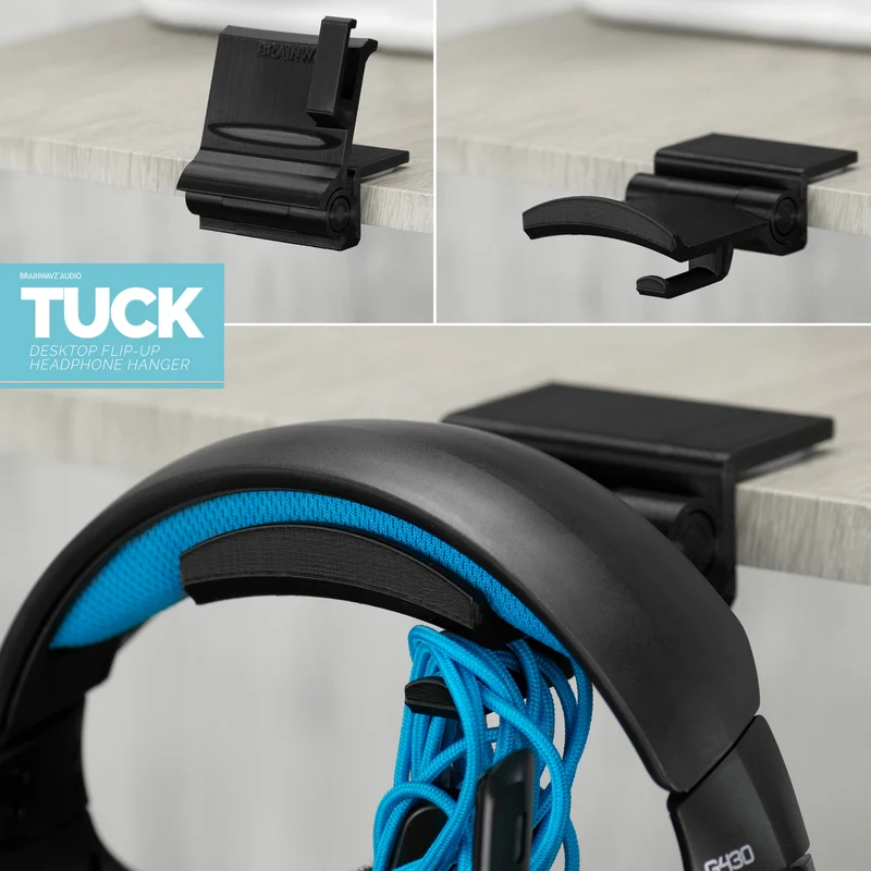 Tuck - Tempat Penyangkut Fon Kepala Desktop Boleh Dilipat