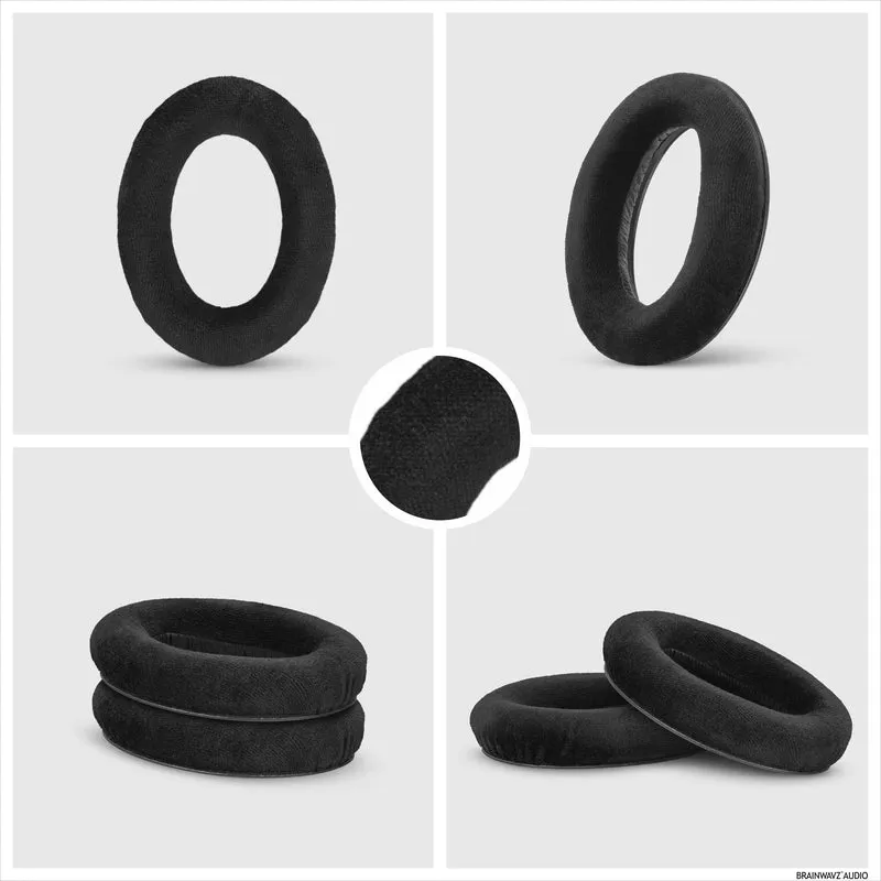 Ersatz-Ohrpolster für Sennheiser HD600, HD650, HD660S, HD525, HD535, HD545 und Massdrop HD58X, HD6XX Kopfhörer – weiche Velourspolster für zusätzlichen Komfort