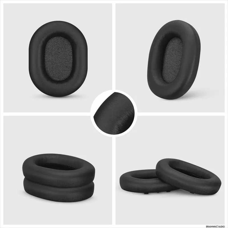 Pad Telinga Gantian Sony WH-1000XM5 - Kusyen Pad Telinga Kulit PU Lembut & Busa Memori Untuk Keselesaan Tambahan, Pemasangan Mudah & Pantas