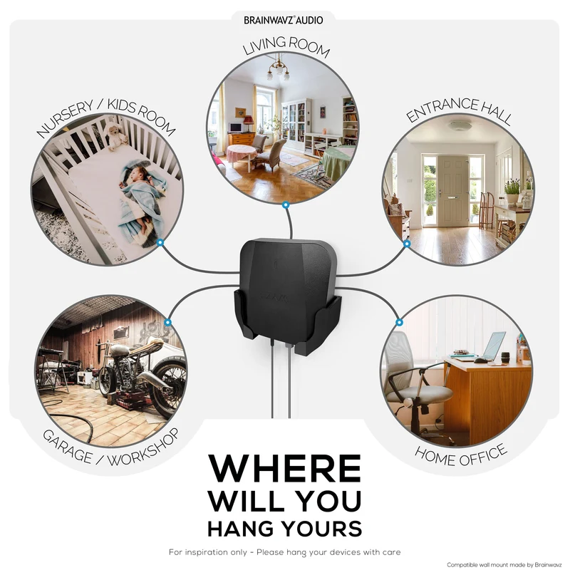 Wandhalterung kompatibel mit Wyze PRO (AXE5400) Mesh Router Wi-Fi 6E Tri-Band, einfach zu installierende Halterung, reduziert Störungen und Unordnung