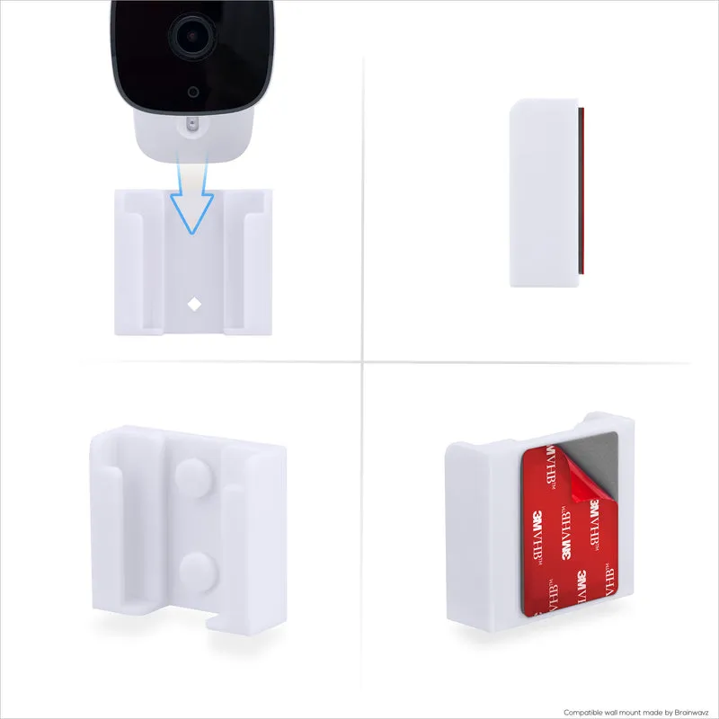 2er-Pack selbstklebende Wandhalterung für die Überwachungskamera Eufy Solo C24 / C120 (T8400X), zum Aufkleben und Einschrauben