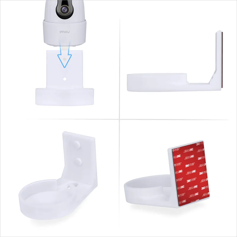 Pemasangan Dinding Serasi dengan Imou 2C 2MP & 2C 4MP Kamera Dalaman Haiwan Peliharaan & Bayi, Pendakap Pemegang Kamera Keselamatan, Kurangkan Bintik Buta & Kekacauan