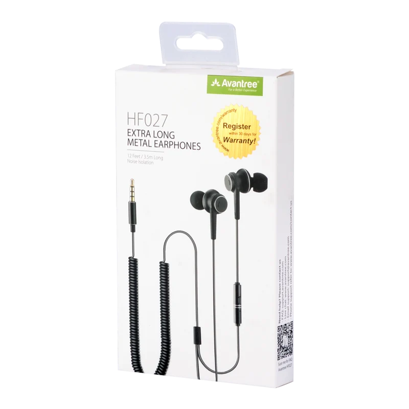 HF027 | Long Cord Earbuds for TV PC and Keyboard