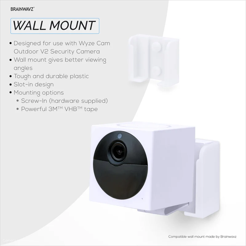 Wandhalterung für die Überwachungskamera Wyze Cam Outdoor v2, einfach zu installierende Halterung, reduziert tote Winkel und Unordnung