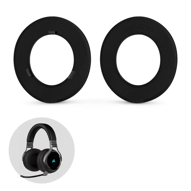 Cincin Penyesuai Pad Telinga Untuk Alat Dengar Permainan Tanpa Wayar Corsair Virtuoso RGB - Untuk Digunakan Dengan Pad Telinga 100mm Pusingan Gantian Brainwavz