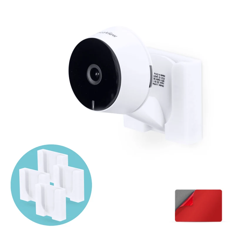 Pemasangan Dinding untuk Kamera Dalaman HD LaView LV-PWF1 1080P HD, Pendakap Pemegang Cam Keselamatan Pelekat, Kurangkan Bintik Buta & Kekacauan, Pelekat & Pemasangan Skru Dalam