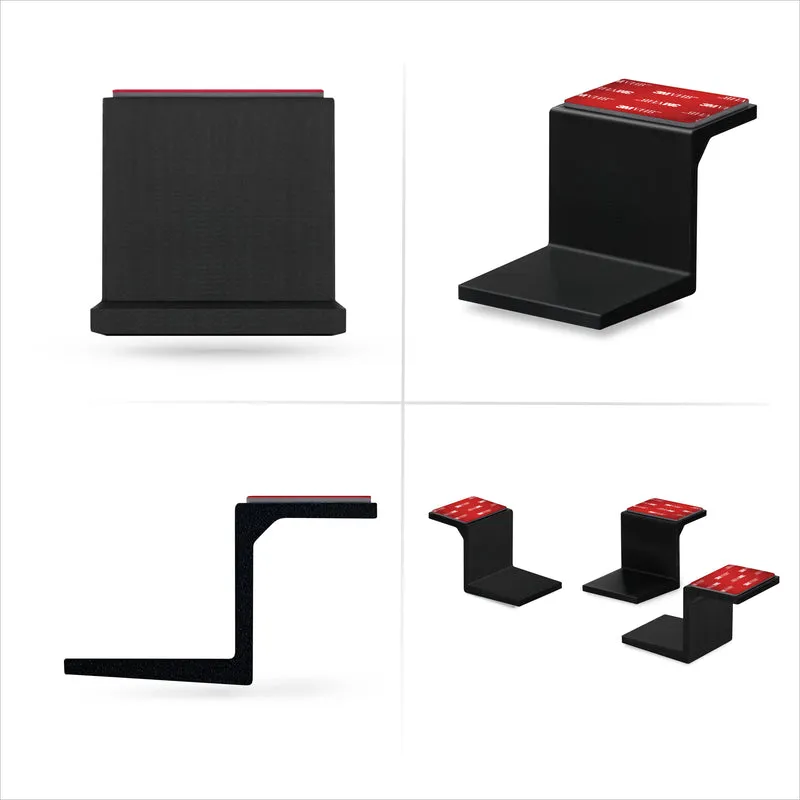 Pelekat Di Bawah Meja Lekap Pemegang Komputer Riba, Sehingga 1.9” / 48mm Tebal, Untuk Komputer Riba Penghala Macbook Tablet Permukaan iPad & Banyak Lagi