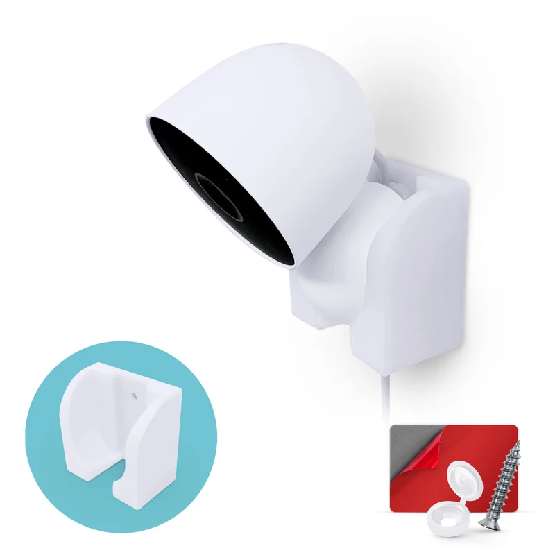 Pemasangan Dinding Untuk Kamera Keselamatan Generasi Kedua Google Nest WIRED - Perekat & Skru, Reka bentuk Slot Masuk Mudah
