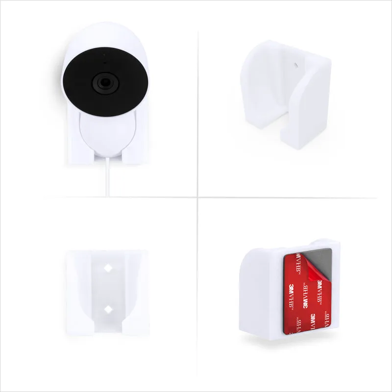 Pemasangan Dinding Untuk Kamera Keselamatan Generasi Kedua Google Nest WIRED - Perekat & Skru, Reka bentuk Slot Masuk Mudah