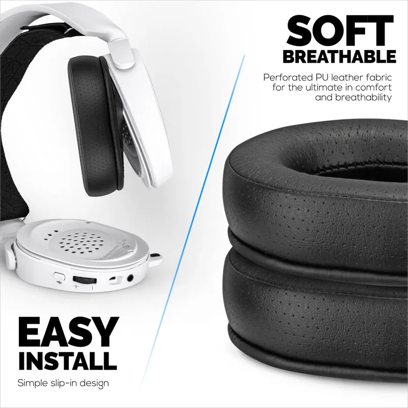 Pad Telinga Berlubang Penggantian Steelseries Arctis, Bahan Ditingkatkan & Buih Memori, Direka Untuk Arctis 1, 3, 5, 7, 9, Pro & Prime (Perf)