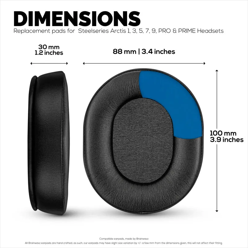 Steelseries Arctis verbesserte Gaming-Ohrpolster mit Kühlgel und Memory-Schaum – entwickelt für die meisten Arctis-Headsets