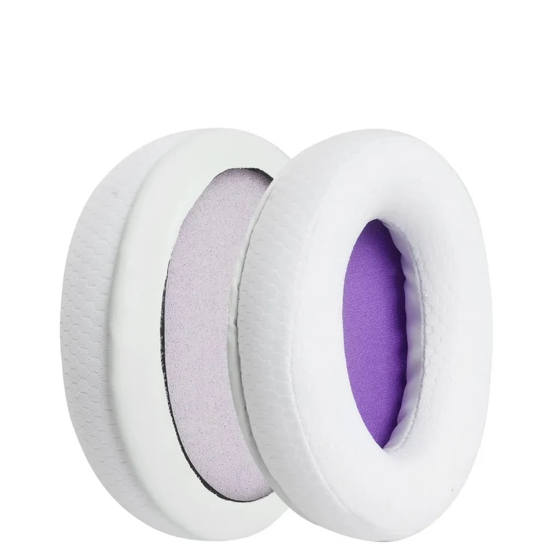 HyperX Cloud 3 Ear Pads Replacement – Fabric & PU Leather, Black/White