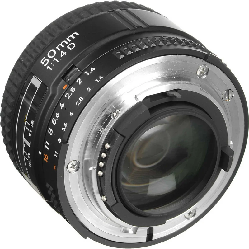 Nikon AF 50mm f/1.4D Compact Prime Lens (1902) Intl Model Bundle
