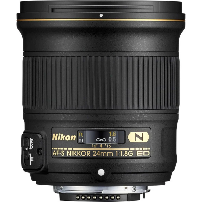 Nikon AF-S 24mm f/1.8G ED Prime Lens (20057) Intl Model Bundle
