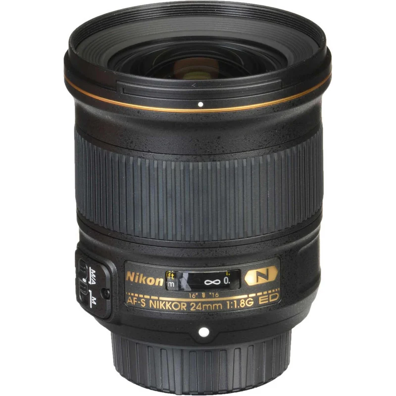 Nikon AF-S 24mm f/1.8G ED Prime Lens (20057) Intl Model Bundle