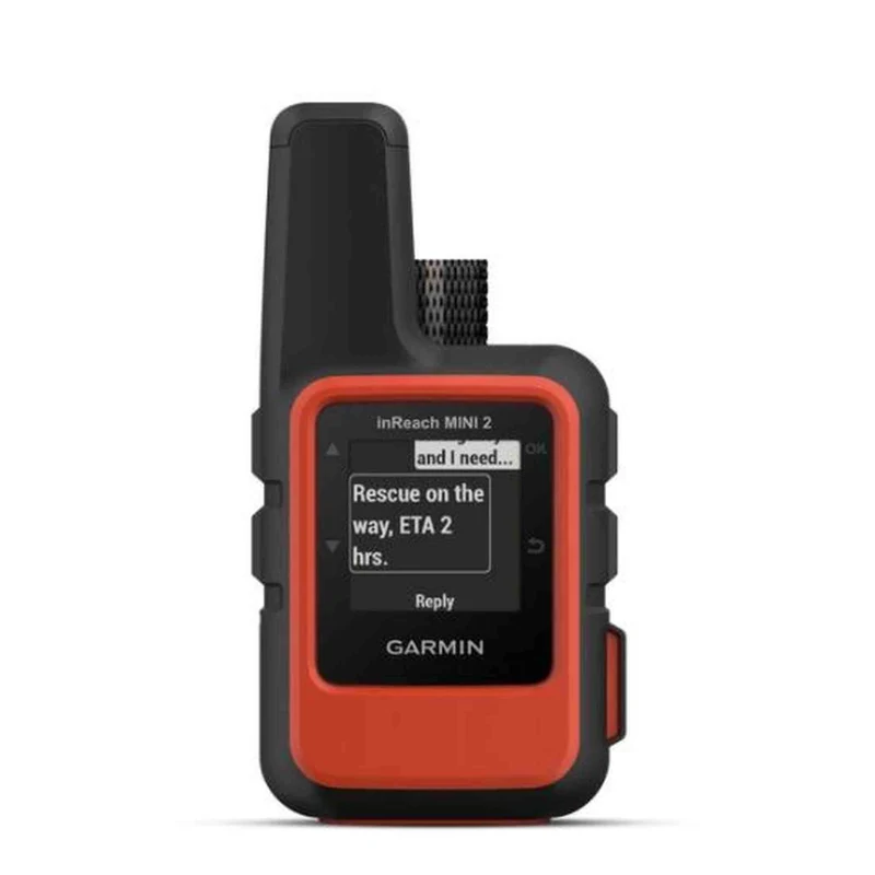 Garmin inReach Mini 2 Satellite Communicator (Flame Red) with Battery Charger
