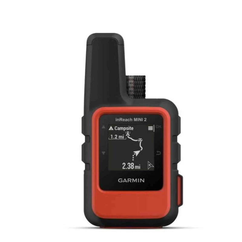 Garmin inReach Mini 2 Satellite Communicator (Flame Red) with Battery Charger