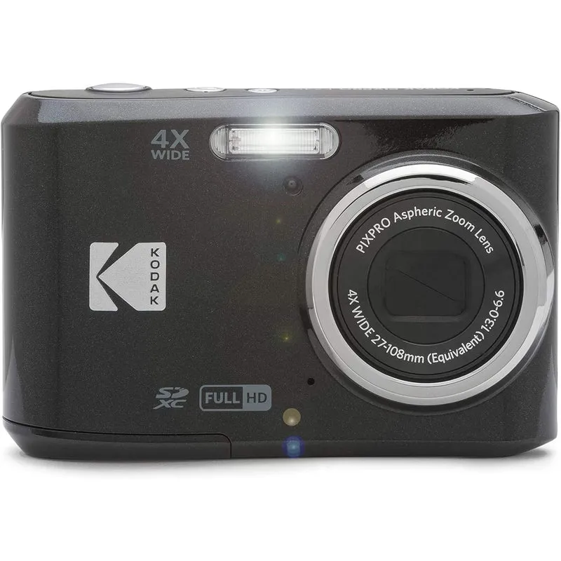 KODAK PIXPRO Friendly Zoom FZ45-BK 16MP Digital Camera with 4X Optical Zoom 27mm Wide Angle and 2.7" LCD Screen -