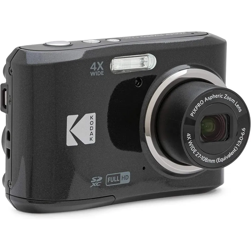 KODAK PIXPRO Friendly Zoom FZ45-BK 16MP Digital Camera with 4X Optical Zoom 27mm Wide Angle and 2.7" LCD Screen -