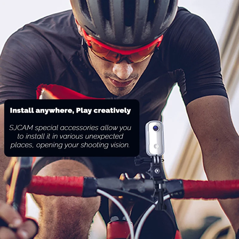 SJCAM C100+ Mini WiFi Action Camera 4K30fps Pocket Sized Wearable Body Camera, Magnetic, APP Control, Underwater Small Vlog Helmet Mount Kits SD Card, Weighs 1oz, 2.4 * 1 * 0.6 inch