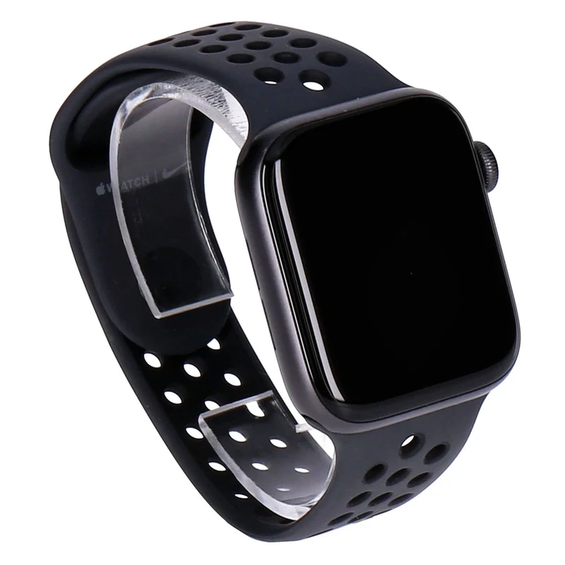 Apple Watch Series 6 44mm Nike GPS Spacegrau Aluminiumgehäuse mit Sportarmband Schwarz