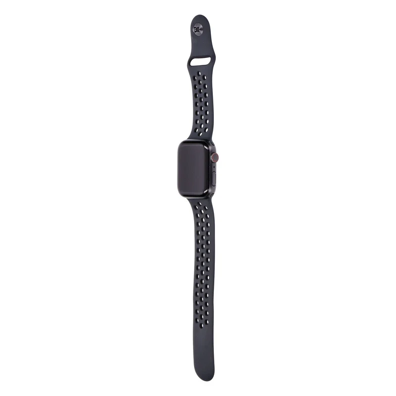 Apple Watch Series 6 44mm Nike GPS Spacegrau Aluminiumgehäuse mit Sportarmband Schwarz