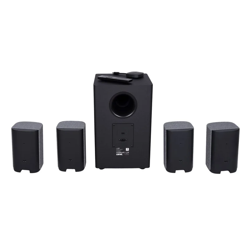 Loewe We. BOOST Heimkinosystem, Lautsprecher Dolby Atmos, kabellos grau