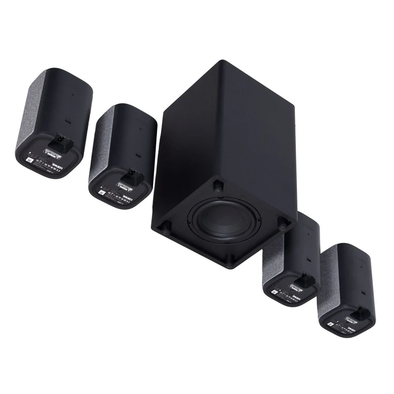 Loewe We. BOOST Heimkinosystem, Lautsprecher Dolby Atmos, kabellos grau
