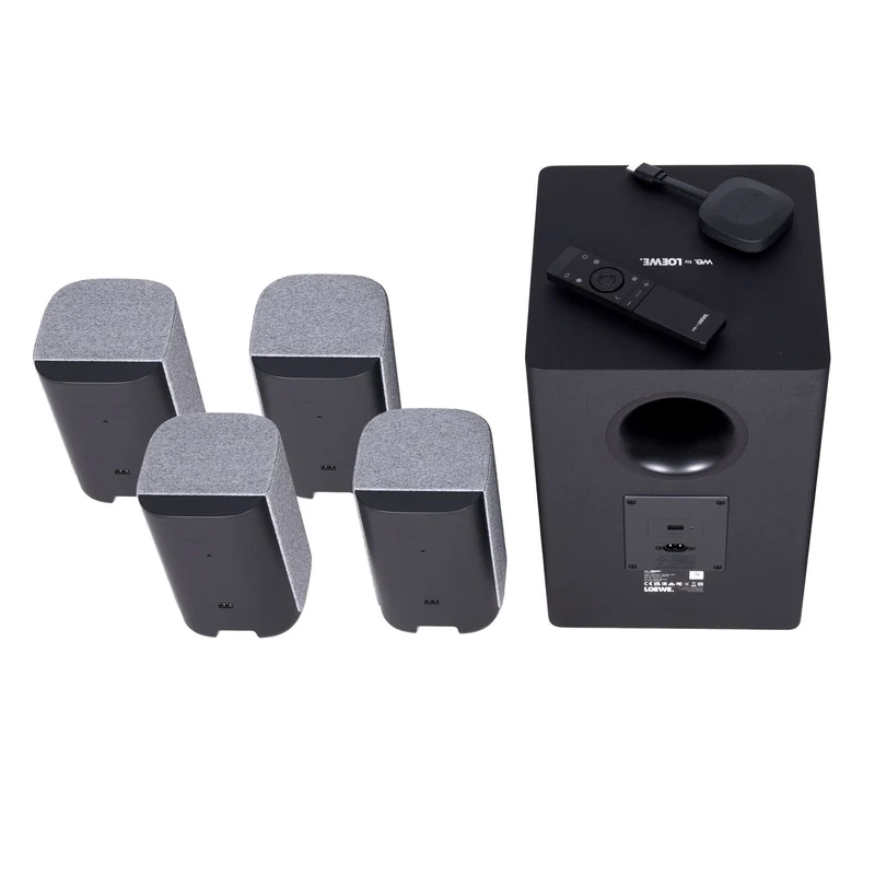 Loewe We. BOOST Heimkinosystem, Lautsprecher Dolby Atmos, kabellos grau