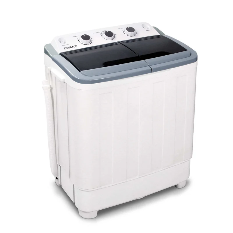 Devanti Portable Washing Machine Twin Tub 4.6KG White