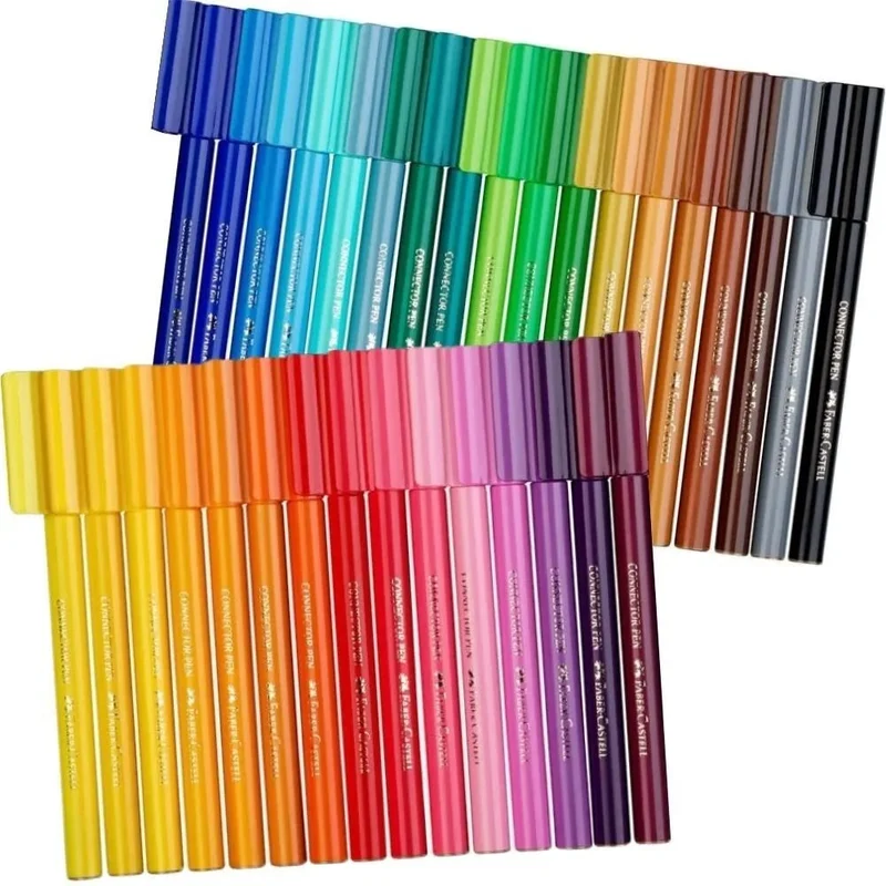 Faber-Castell 33 Connector Pens Unicorn Snow Globe Gift Set Tin