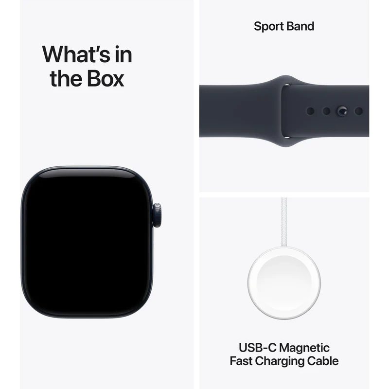 Apple Watch Series 12 42mm Night Blue Ceramic Case GPS + Cellular Sport Band (M/L) [Navy Blue]