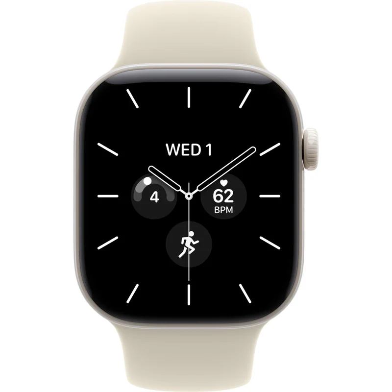 Apple Watch Series 12 42mm Pearl White Ceramic Case GPS + Cellular Sport Band (M/L) [Sand]