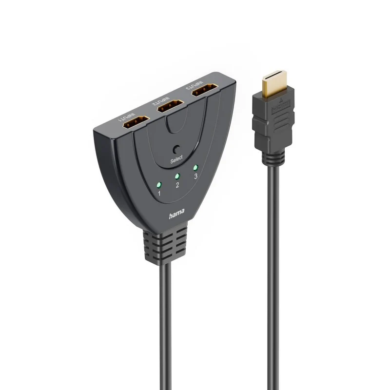 Hama 00205101 HDMI-Umschalter 3x1 4K HDMI 2.0