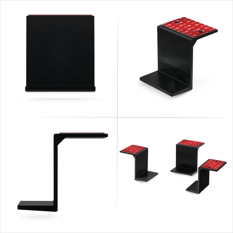 3-Zoll-Untertischhalterung für Laptops und andere Geräte, zum Kleben und Verschrauben, für Geräte bis zu 3 Zoll wie kleine Computer, Laptops, MacBooks, Surface-Geräte, Tastaturen, Router, Modems, Kabelreceiver, Netzwerk-Switches und mehr.