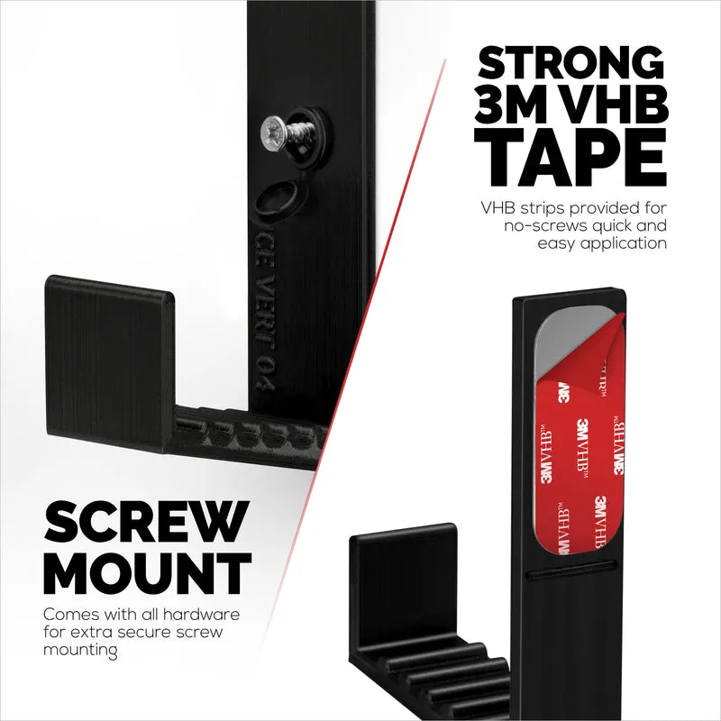 2.5" Kotak Kabel Pemegang Penyangkut Dinding, Pelekat & Skru Masuk, untuk Penghala, Komputer riba, Modem, Wi-Fi Mesh, Apple TV, Suis Rangkaian & Banyak Lagi
