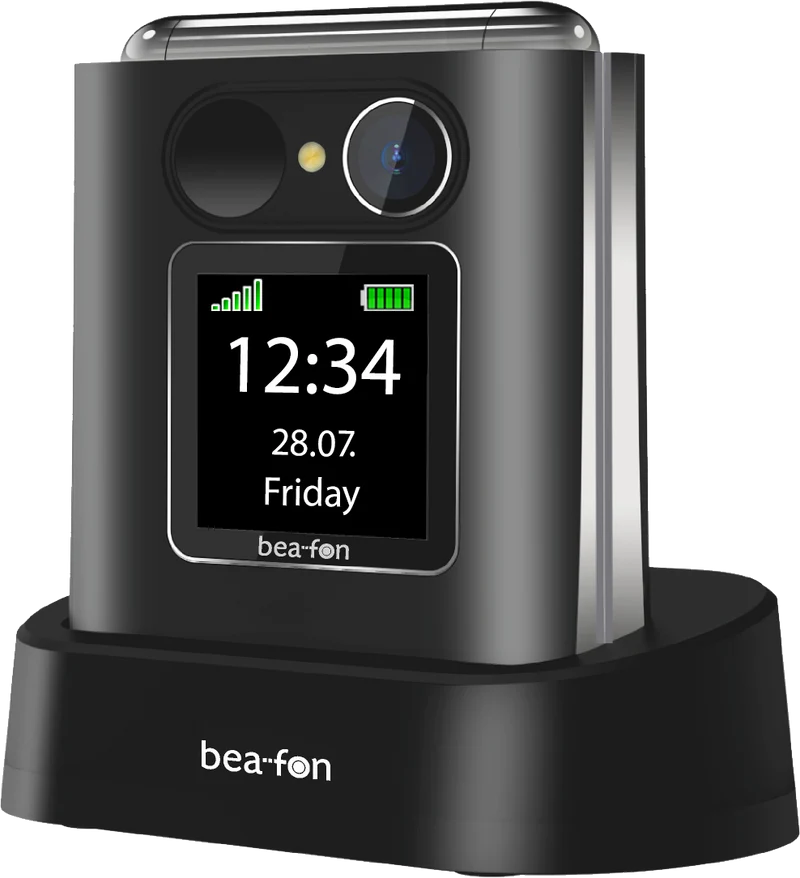 Beafon Fold10 Klapphandy mit SOS-Taste 2,2" XL Display