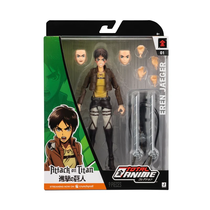 Eren Jaeger Anime Actionfigur – Attack on Titan, 9 Teile