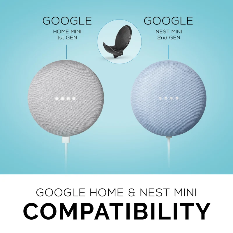 Google Nest Home Mini Stick On Wall Mount - Mudah Dipasang