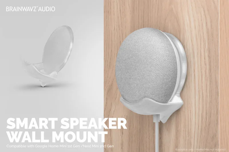Google Nest Home Mini Stick On Wall Mount - Mudah Dipasang