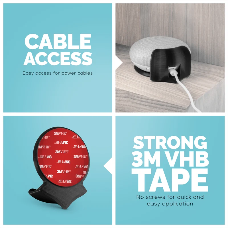 Google Nest Home Mini Stick On Wall Mount - Mudah Dipasang