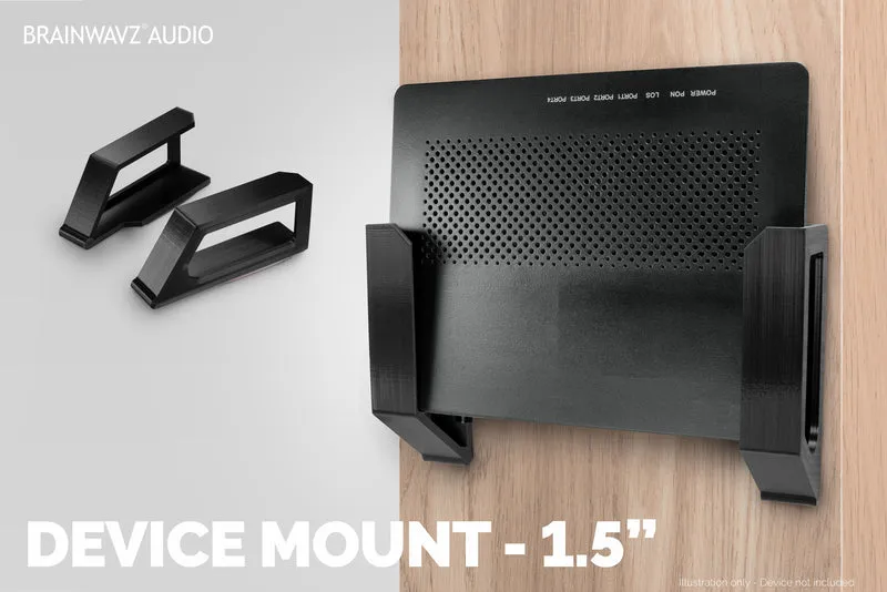Schraubenlose Wandhalterung für Router, Kabelboxen und mehr - Geräte mit einer Dicke von bis zu 1.5 mm