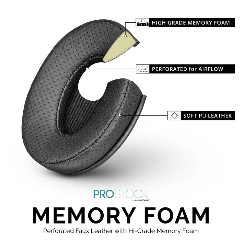 Pad Telinga Gantian ProStock ATH M50X & M Series - Bentuk Rekaan Tersuai dengan Busa Memori - Berlubang