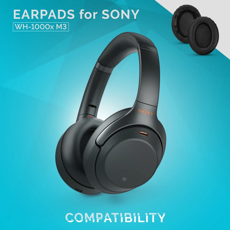 Sony WH-1000X M3 Ersatz-Ohrpolster - Premium-Upgrade-Material